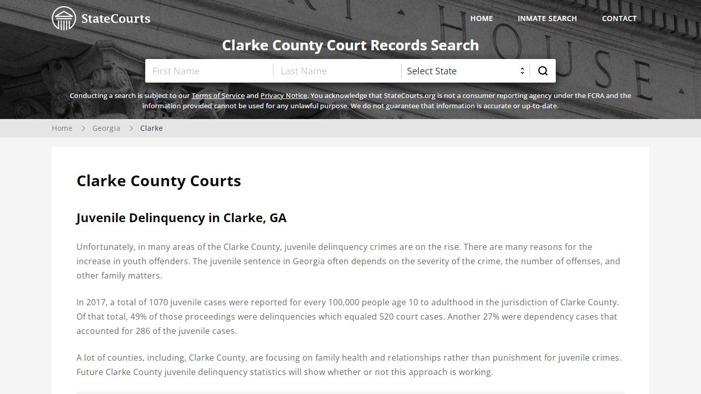 Clarke County, GA Courts - Records & Cases - StateCourts